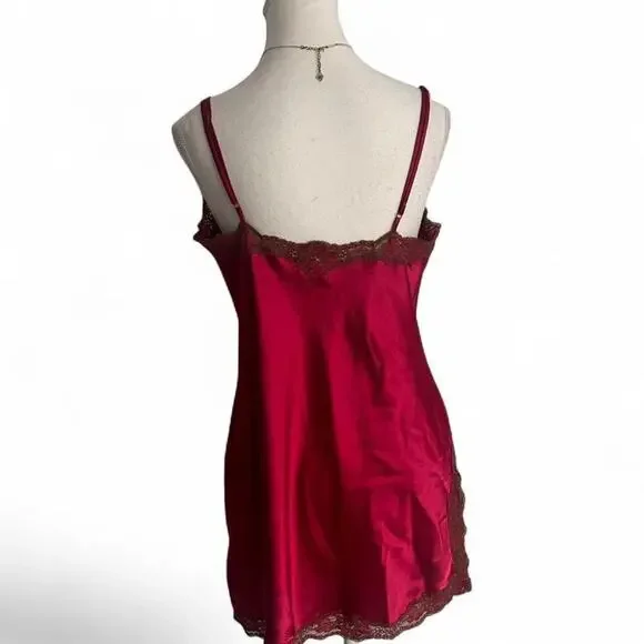 Victorias Secret Pink Vintage Lace Slip Dress Size Medium - Picture 2 of 5